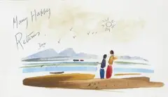 Christmas Card by Daniel O'Neill, offered Nov 2019