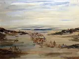 Gladys Maccabe, On Rosapenna Beach