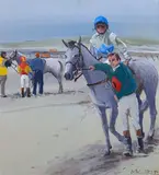 Cecil Maguire, First Race, Omey Strand, Connemara