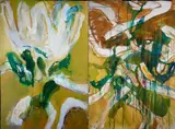Barrie Cooke, The Lily, Sweeney Entangled (Diptych)