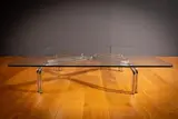 Gianfranco Frattini, A Tubular Chrome Model 784 Coffee Table,