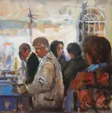Dennis Orme Shaw, Street Market, Carways Square, Newtownards