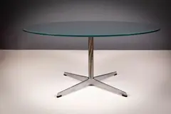 A Mirrored Circular Low Table by Fritz Hansen, offered Oct 2021