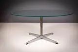 Fritz Hansen, A Mirrored Circular Low Table
