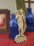 Patrick Copperwhite, Blue Bottles And Statue