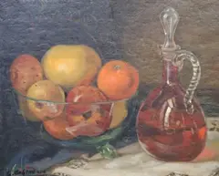 Still Life With Fruits And A Jug by Gaetano De Gennaro, offered Oct 2022