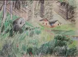 David Webb, Looking Towards A House From The Garden