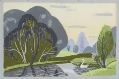 Lake Study by John Luke, offered Mar 2023