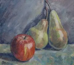 Fred McElwee, Still Life, Pears And Apple