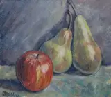 Fred McElwee, Still Life, Pears And Apple