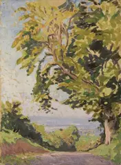 View Towards Dublin From Rathfarnham Mountains by Rosaleen Brigid Ganly, offered Dec 2023