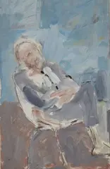 Seated Man by Basil Blackshaw, offered Oct 2023