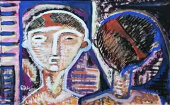 Deux Garcons by Basil Rakoczi, offered Mar 2024
