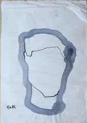 Kenneth Hall, Head Study (Grey)