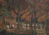 Lunch In The Garden by Harry Kernoff, offered Nov 2024