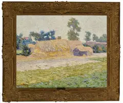 BRETON FARMSTEAD WITH HAYSTACK (c.1892) by Roderic O'Conor, offered Nov 2024