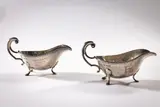 Edward Viner, A Pair Of Sheffield Silver Sauceboats