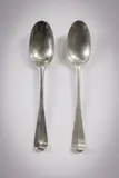 Alexander Richards, A Pair Of Irish Hanoverian Silver Table Spoons