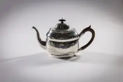 A Fine Cork Silver Teapot by Samuel Greene, offered Sep 2024