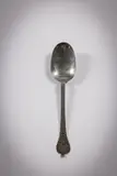 John Phelps, An English Silver "Lace Back" Trefid Spoon