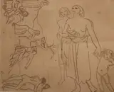 Two Studies - A Group Of Women In A Landscape; Two Women And A Child by Augustus John, offered Mar 2025