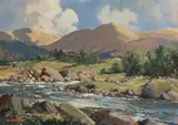Tumbling Stream Near Ardra, Co. Donegal by George K. Gillespie, offered Mar 2025