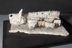 Deborah Brown, Sheep On The Road (Maquette), 1982
