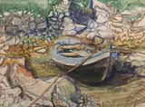 Moored Boat by Alicia Boyle, offered Jun 2025