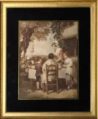 Francis Wheatley, The Family Dinner At The Cottage Door
