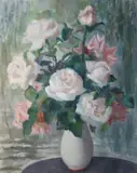 Moyra Barry, Roses In A Stone Jar