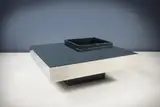 Willy Rizzo, A Chrome And Glass Cocktail Table