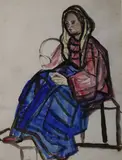 Evie Hone, Seated Woman