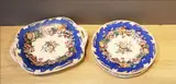 Minton Style, A Set Of Six Iron Stone Plates And Serving Dish