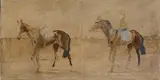 Two Horses Exercising by Basil Blackshaw, offered May 2026