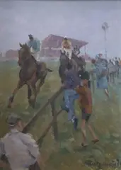 On The Rails - Bellewstown Races by Desmond Hickey, offered Jun 2026