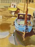 William Carron, Two Boats At Low Tide, Ballyhack, Co Waterford