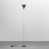 Luigi Caccia Dominioni, A 'Imbuto' floor lamp, 1954, Painted cast iron, brass, enamelled aluminum