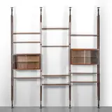 Paolo Tilche, A 'Giraffa' bookcase, 1962, Rosewood, crystal