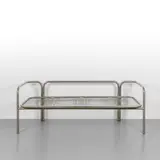 Gae Aulenti, A day-bed from the 'Locus Solus' series, 1965, Chromed steel
