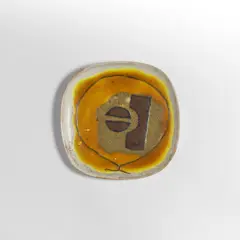 Guido Gambone, A large plate, 1960s, Gres decorated with glazes and informal motifs