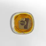 Guido Gambone, A large plate, 1960s, Gres decorated with glazes and informal motifs