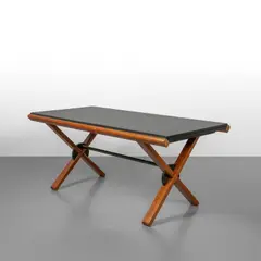 Gianfranco Frattini, An extendable 'Nirone' table from the 'I Bagatti' collection, 1980s, Cherry wood, lacquered wood