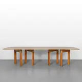 Giovanni Offredi, An extendable table 'Dinner', 1970s, Maple wood