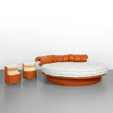 Luigi Massoni, Bed, 1969, Bedside tables: