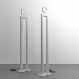 Remo Buti, A pair of 'Boy & Girl' floor lamps, 1980s, Varnished steel