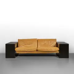 A.Cannetta, A 'Alfiona' sofa with double two-seater or three-seater configuration, 1980, Equipped with sticks and cushions for both configurations