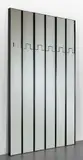 Luciano Bertoncini, Sei specchi-appendiabiti componibili, 1970s, Resina Abs, cristallo argentato