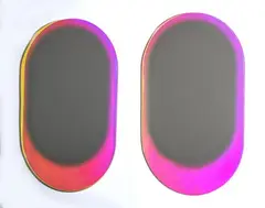 Patricia Urquiola, Due specchi da parete della collezione 'Shimmer', 2015, Lastre di cristallo stratificato e incollato con finitura