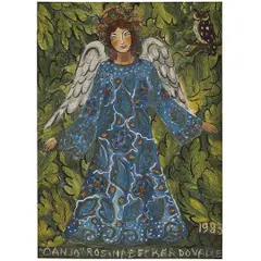 Rosina Becker do Valle, O ANJO, ÓLEO E PURPURINA SOBRE TELA