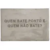 Jonathas Andrade, QUEM BATE O PONTO E QUEM NÃO BATE,? 2014/2017, Placa de cimento com estrutura de argamassa armada